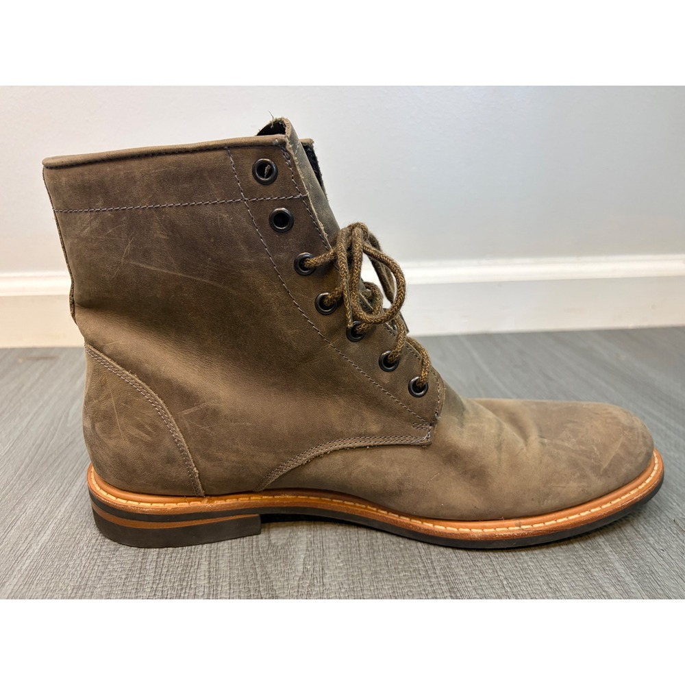 Nisolo Andres Everyday Boot Mens 10.5 Brown Leather Lace Up Boots All Weather - Picture 11 of 15